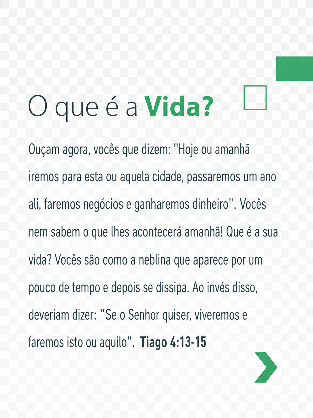 Universidade da Vida - etapa 1